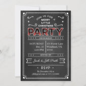 シャルボード&バッファロープレイドクリスマスパーティー招待状 招待状 (正面)