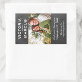 シャルボー結婚ドのワインボトルモノグラムの恩恵 長方形シール (バッグ)