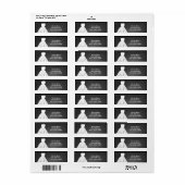 シャルボ結婚ードのドレスブライダルシャワー招待 ラベル (フルシート)