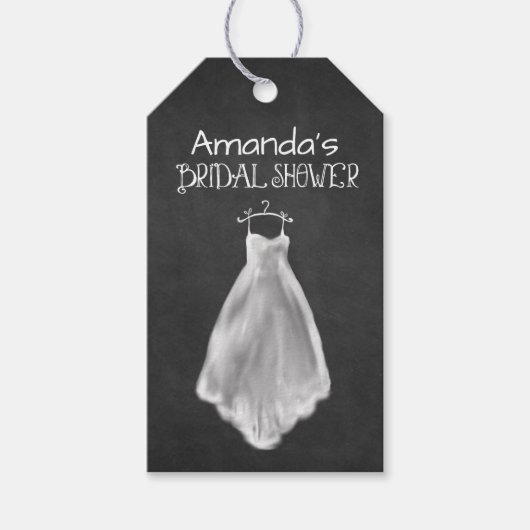 シャルボ結婚ードドレスブライダルシャワーメッセージカード ギフトタグ (正面)