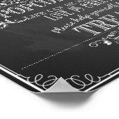 シャルボ結婚ードポップコーンバーテーブルプリント ポスター (角)