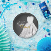 シャルボ結婚ードレスブライダルシャワー ペーパープレート (パーティー)