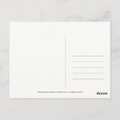 シャルルやる気を起こさせるディケンズ引用文ウォーターカラークロック ポストカード (裏面)