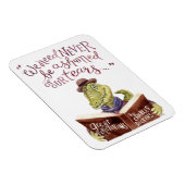 シャルルやる気を起こさせるディケンズ引用文ウォーターカラークロック マグネット (右側)