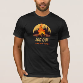 シャルルボワ ミシガン キャンプファイヤー Tシャツ