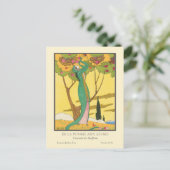 シャルルマーチンヴィンテージアールデコファッション ポストカード (スタンド正面)