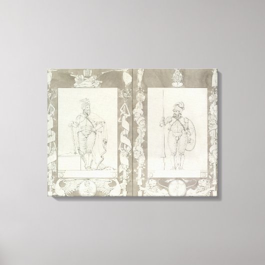 シャルルマーニュとハイモン, 1804-5 キャンバスプリント (正面)