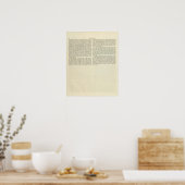 シャルルマーニュ帝国の展示会814 AD 2 ポスター (キッチン)