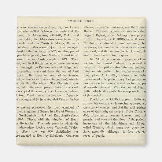 シャルルマーニュ帝国の展示会814 AD 2 マグネット (正面)