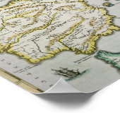 シャルルマーニュ帝国地図 ポスター (角)