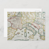 シャルルマーニュ帝国地図 ポストカード (正面/裏面)