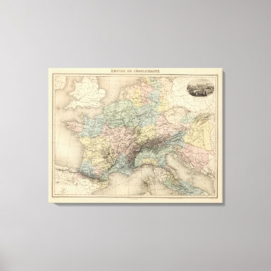 シャルルマーニュ帝国 キャンバスプリント (正面)