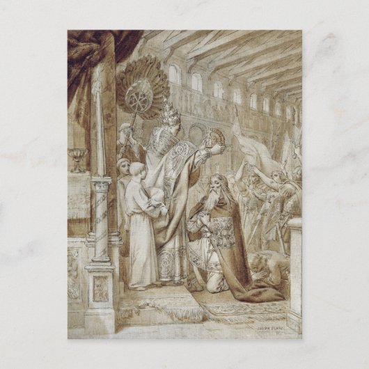 シャルルマーニュ戴冠式 ポストカード (正面)