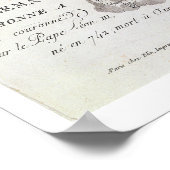 シャルルマーニュ(747-814)フランス王、次によって刻まれた ポスター (角)