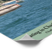 シャルルヴォワでボートをする – Charlevoix, MI ポスター (角)
