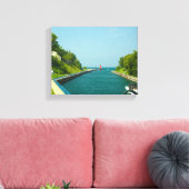 シャルルヴォワ南ピア灯台，シャルルヴォワ，MI キャンバスプリント (インサイチュ (リビング))