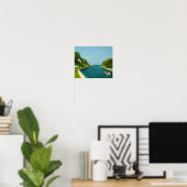 シャルルヴォワ南ピア灯台，シャルルヴォワ，MI ポスター (ホームオフィス)