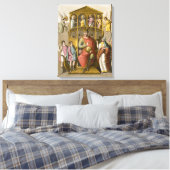 シャルル二世(823-77)はげ草版の写本の後に キャンバスプリント (インサイチュ (寝室))