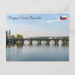 シャルル橋とヴルタヴァ川 – プラハ ポストカード