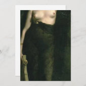 シャルル・オーギュスト・メンジャンによるサッフォ 招待状 (正面/裏面)