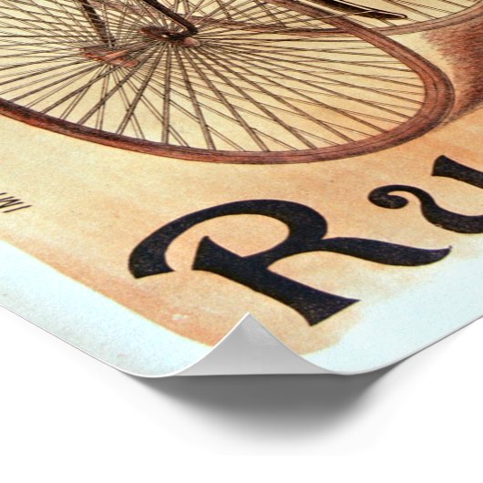 シャルル・ベルノー・クレメントと三輪自転車 ポスター (角)