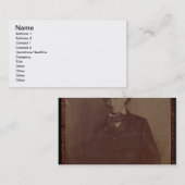 シャルル・ボードレール(1820-1867年)、フランスのな詩人、portr 名刺 (正面/裏面)