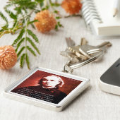 シャルル・ボードレール「A Book Is」ウィズダム引用文ギフト キーホルダー (側面)