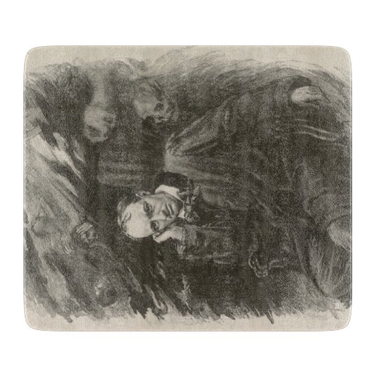 シャルル・ボードレール(by Georges Rochegrosse) カッティングボード (正面)