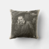 シャルル・ボードレール(by Georges Rochegrosse) クッション (裏面)