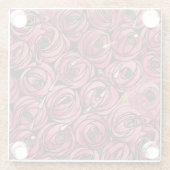 シャルル・マッキントシ絵画ス、バラ ガラスコースター (裏面)