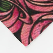 シャルル・マッキントシ絵画ス、バラ フリースブランケット (角)