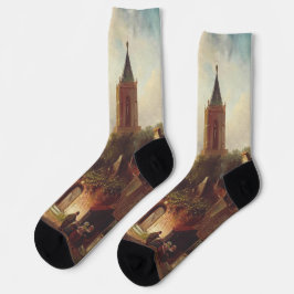 シャルル・ライケルトによるオランダの街並み風景 ソックス