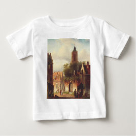 シャルル・ライケルトによるオランダの街並み風景 ベビーTシャツ