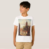 シャルル・ライケルトによるオランダの街並み風景 Tシャツ (正面フル)