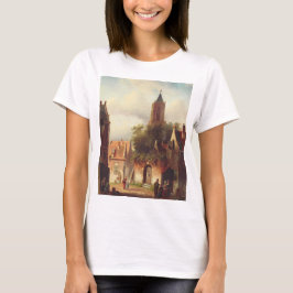 シャルル・ライケルトによるオランダの街並み風景 Tシャツ