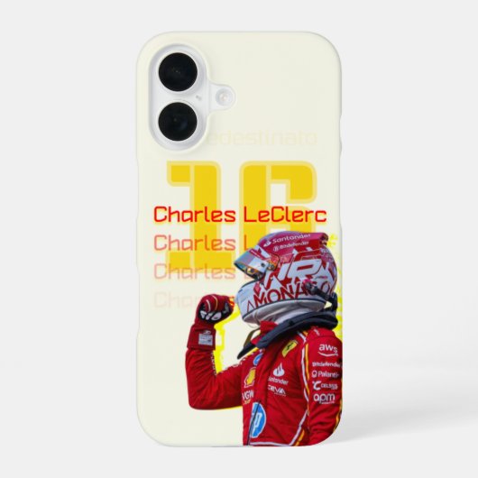 シャルル・ルクレール iPhone カバー (裏面)
