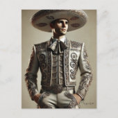 シャルロの衣装を着たメキシコ人 ポストカード (正面)