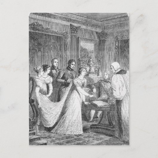 シャルロットプリンセスの結婚 ポストカード (正面)