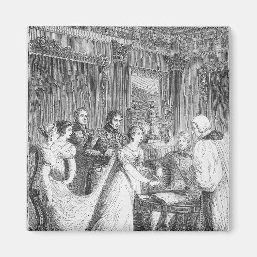 シャルロットプリンセスの結婚 マグネット (正面)