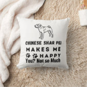 シャル中国のペイは私を幸せにするあまり クッション (ブランケット)