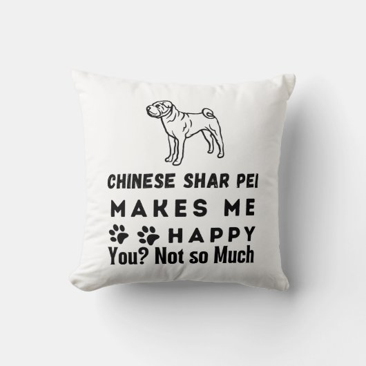 シャル中国のペイは私を幸せにするあまり クッション (正面)