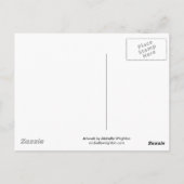 シャル中国のペイドッグアート – ティア ポストカード (裏面)