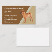 シャル中国のペイドッグテーマ 名刺 (正面/裏面)