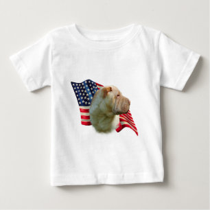 シャル中国のペイ国旗 ベビーTシャツ
