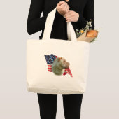 シャル中国のペイ国旗 ラージトートバッグ (正面(商品))