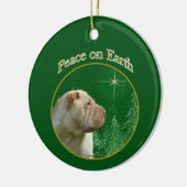 シャル中国のペイ平和 セラミックオーナメント (左)