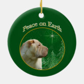 シャル中国のペイ平和 セラミックオーナメント (裏面)