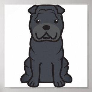 シャル中国のペイ犬マンガ ポスター