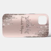 シャレかっこいいラメクラウンイヤリング Case-Mate iPhoneケース (裏面 (横))