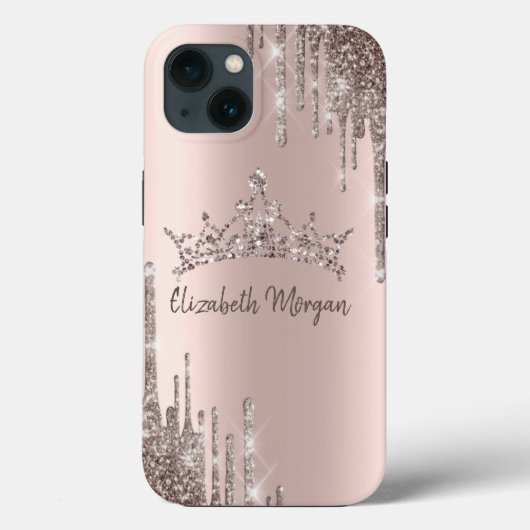 シャレかっこいいラメクラウンイヤリング Case-Mate iPhoneケース (裏面)